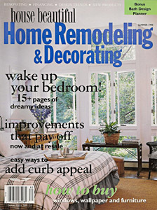 Jane Wilner custom linen feature in Home Remodeling