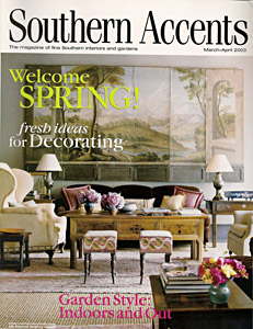 Jane Wilner custom linen feature in Southern Accents